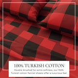 Turkish Cotton Flannel Sheet - Belle Collection