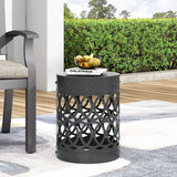 Riviera Outdoor Metal Large End Table