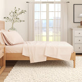 4-Piece Cotton Solid Flannel Sheet - Nordic Collection