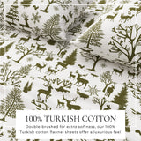 4-Piece Turkish Cotton Flannel Sheet - Lakeview Collection