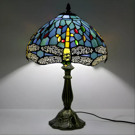 Dragonfly Tiffany Lamp Glass Tabletop Design
