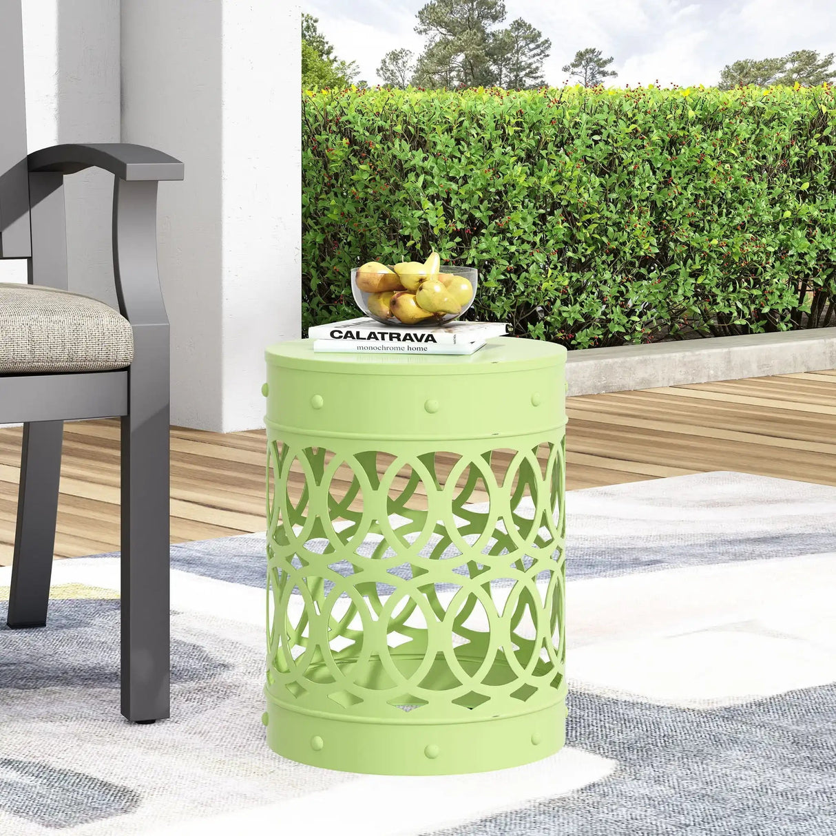 Riviera Outdoor Metal Large End Table