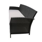 St Lucia Three-Seater Outdoor Rattan Sofa