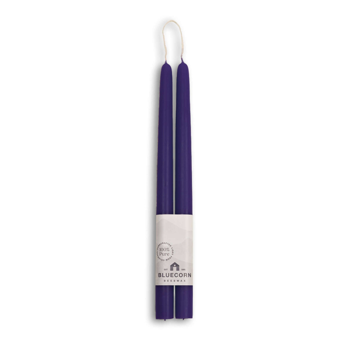 Beeswax Taper Candles - Hand-Dipped - 1 Pair