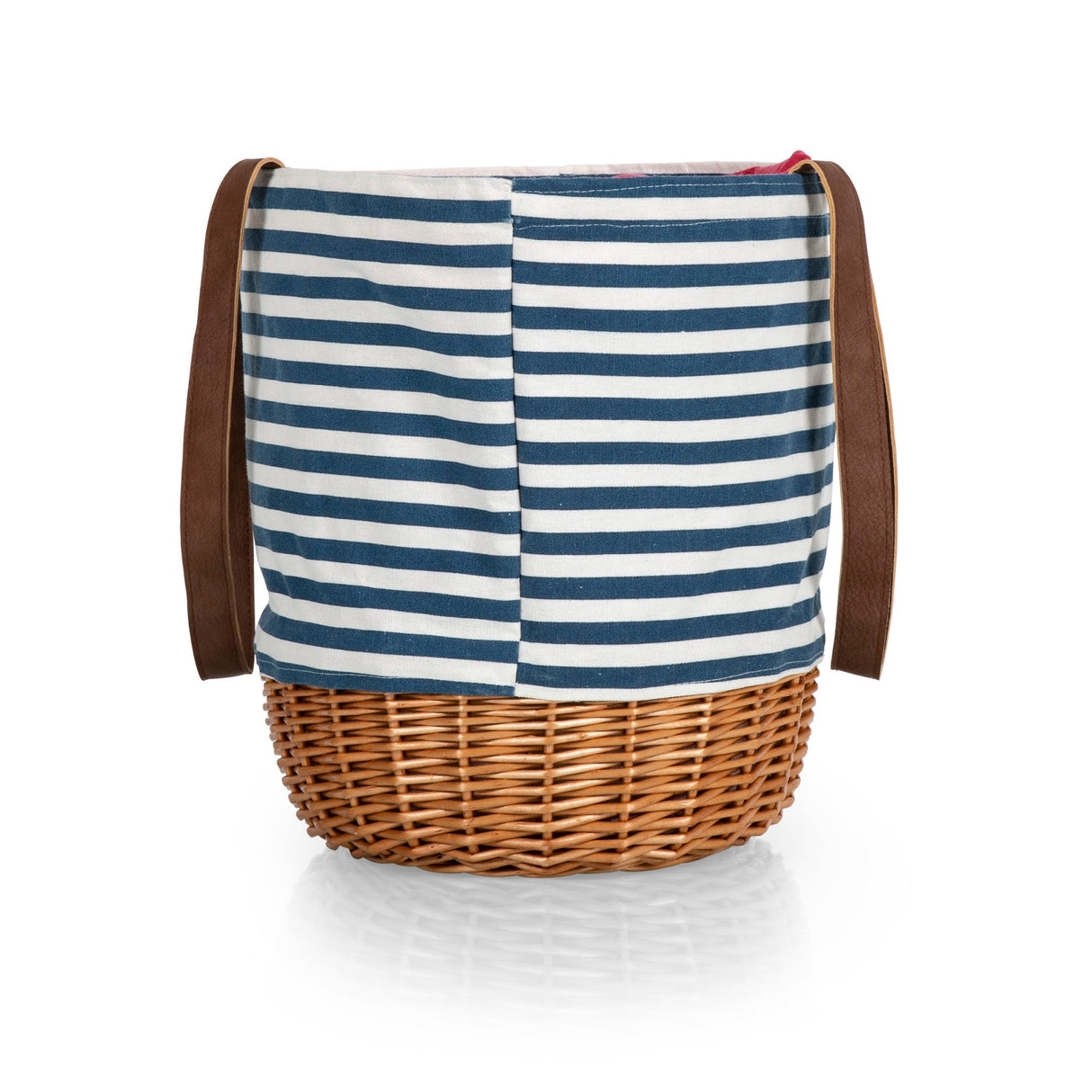 Coronado Canvas and Willow Basket Tote