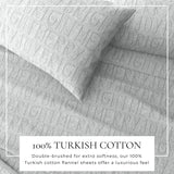 Turkish Cotton Flannel Sheet - Belle Collection