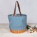 Coronado Canvas and Willow Basket Tote