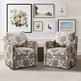 Floral Rotating Arm Chair