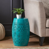 Bloom Outdoor Lace-Cut Side Table