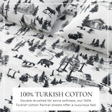 4-Piece Turkish Cotton Flannel Sheet - Lakeview Collection