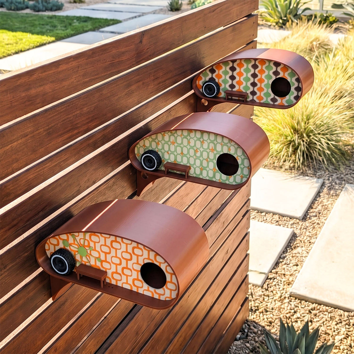 Mid-Century Retro RV Park Birdhouses