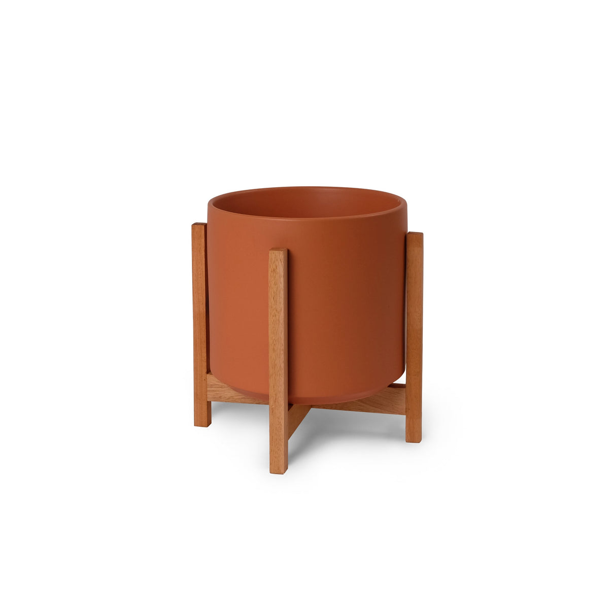 Solid Goods Ceramic Cylinder– With or Without Mahogany Stand