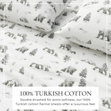 4-Piece Turkish Cotton Flannel Sheet - Lakeview Collection