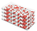 Red Floral Napkins
