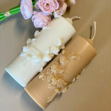 Floral Pillar Candle