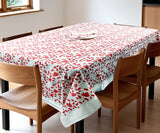 Floral Tablecloth - Red Cloth Tablecloth