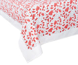 Floral Tablecloth - Red Cloth Tablecloth