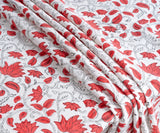 Floral Tablecloth - Red Cloth Tablecloth