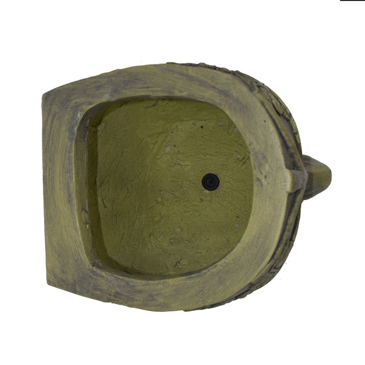 Garden Urn Planter with Carved Detail - Antique Green