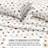 Turkish Cotton Christmas Flannel Sheet - Whittaker Collection