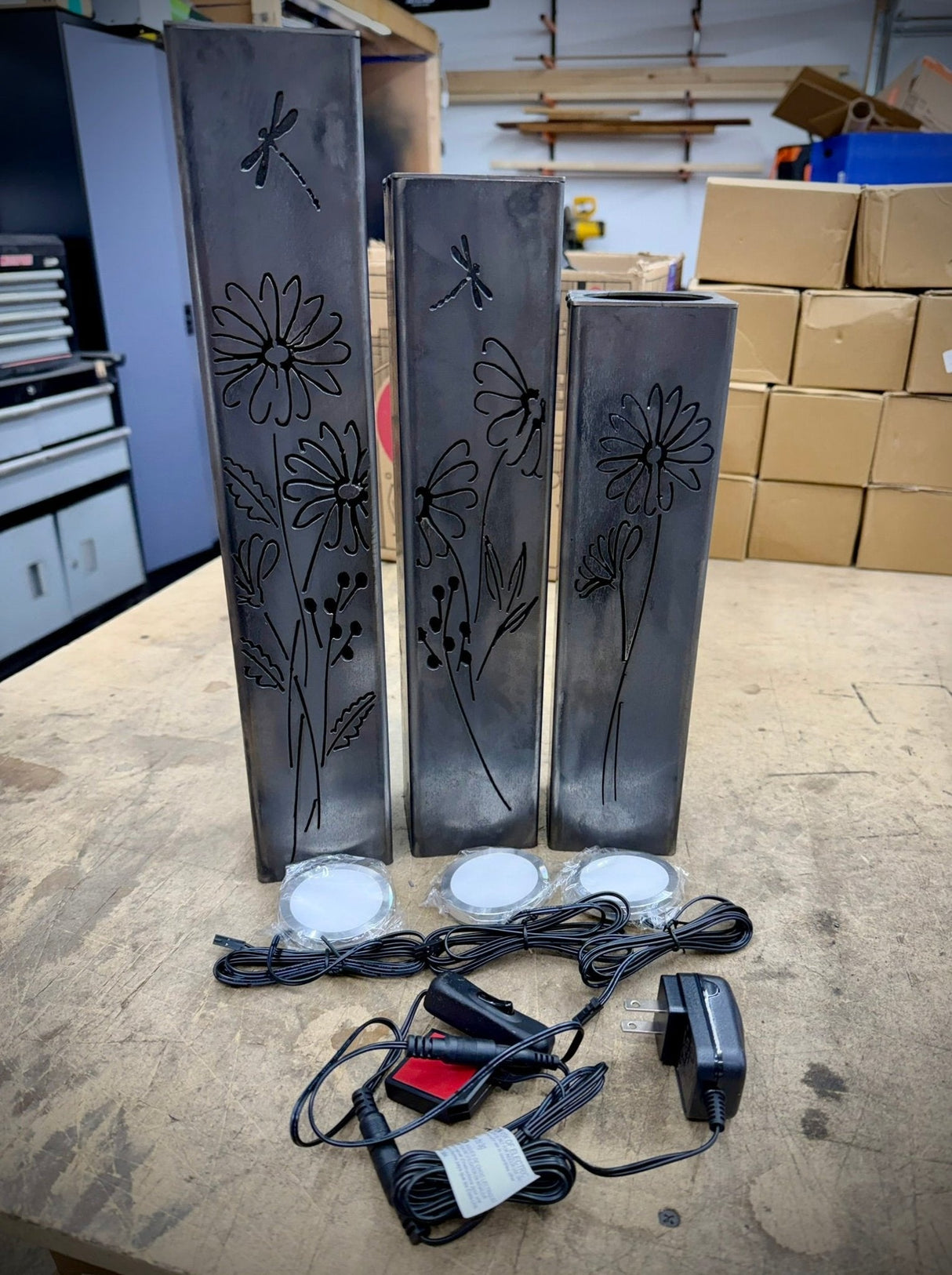 Glowing Daisies Indoor Luminary