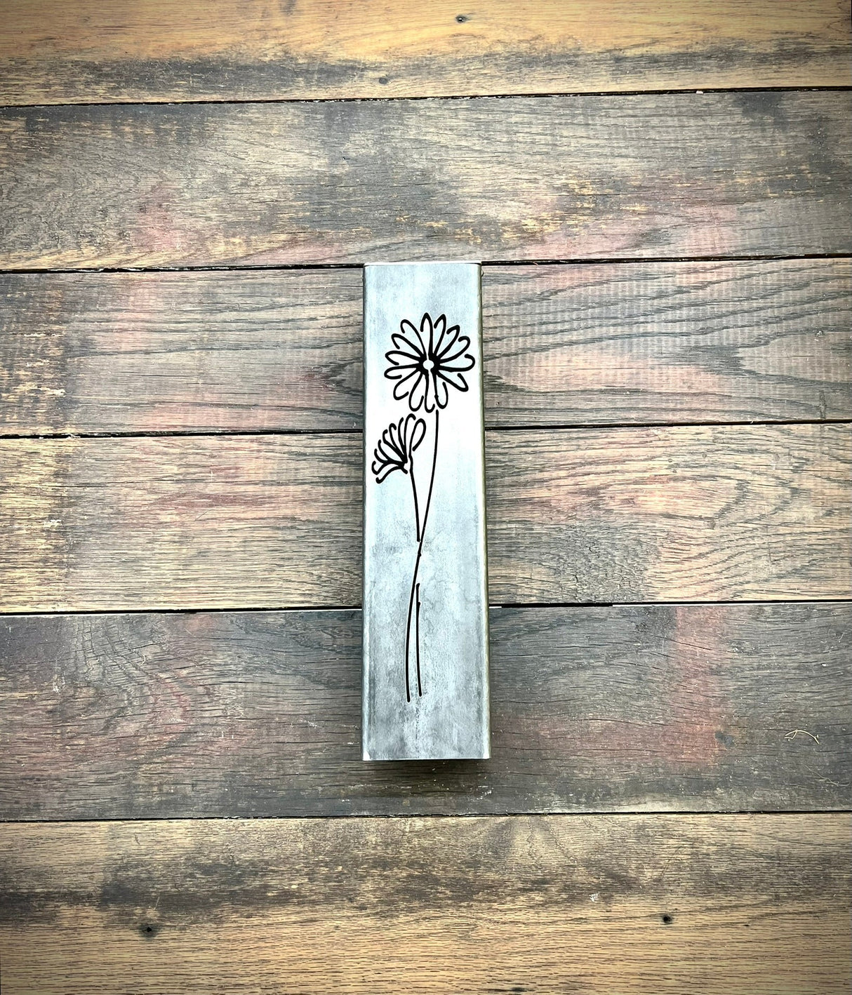 Glowing Daisies Luminary Pillars w/ Solar Cap