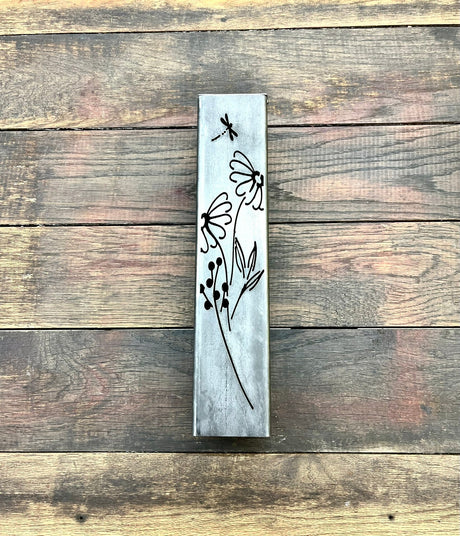 Glowing Daisies Luminary Pillars w/ Solar Cap