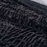 Ruched Faux Fur Throw Blanket - Alondra Collection