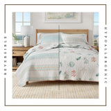 St. Augustine Coastal Printed Cotton Quilt Set