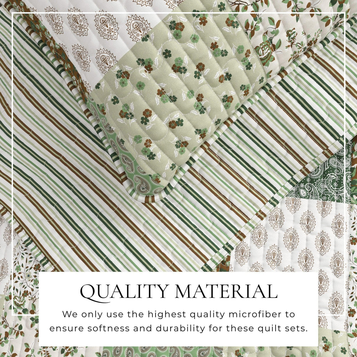 Damia Floral Patchwork Quilt Set