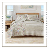 Mendocino Floral Printed Cotton Quilt Set
