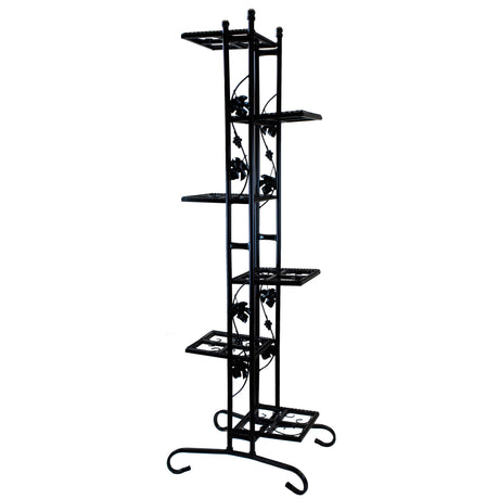 6-Tier Steel Black Plant Stand