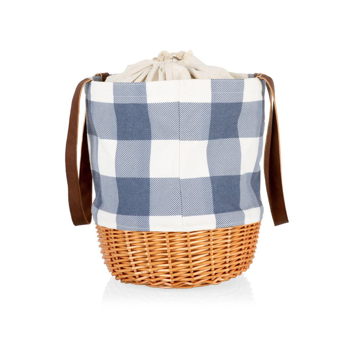 Coronado Canvas and Willow Basket Tote