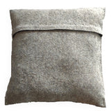 Hand Felted Wool Pillow - Cream Bear Silhouette Gray - 20"