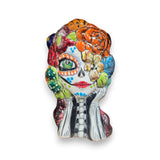 Colorful Talavera Skull Planter