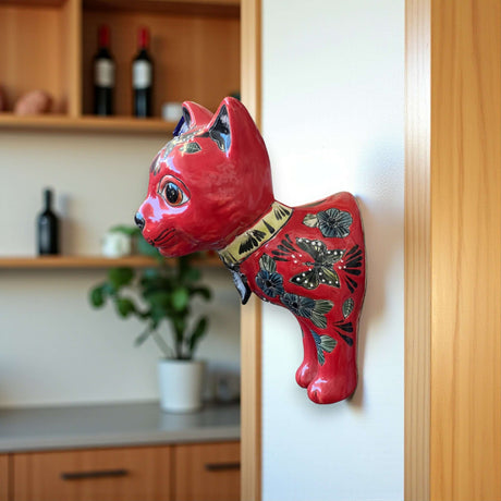 Talavera Cat Wall Planter