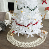 Handmade Felt Scandinavian Design Gray Christmas Tree Skirt 60" Arcadia Home