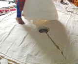 Handmade Christmas Tree Skirt Felt - Greenery Border Cream - 36"/60"/72" Arcadia Home