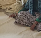 Handmade Christmas Tree Skirt Felt - Greenery Border Cream - 36"/60"/72" Arcadia Home