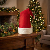 Handmade Hand Felted Wool Christmas Tree Topper - Santa Hat
