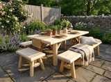 Handmade Rustic Outdoor Picnic Table