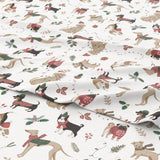Turkish Cotton Christmas Flannel Sheet - Whittaker Collection