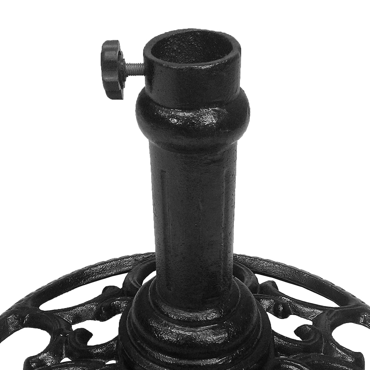 Black 23 lbs Round Cast Iron Umbrella Stand Base Weight