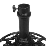 Black 23 lbs Round Cast Iron Umbrella Stand Base Weight