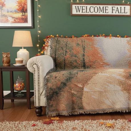 Autumn Authentic Tapestry Throw Blanket