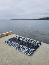 Large Double Weave Lobster Rope Mat, Vibrant Colors, Long Lasting Durable