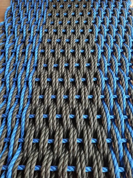 Large Double Weave Lobster Rope Mat, Vibrant Colors, Long Lasting Durable