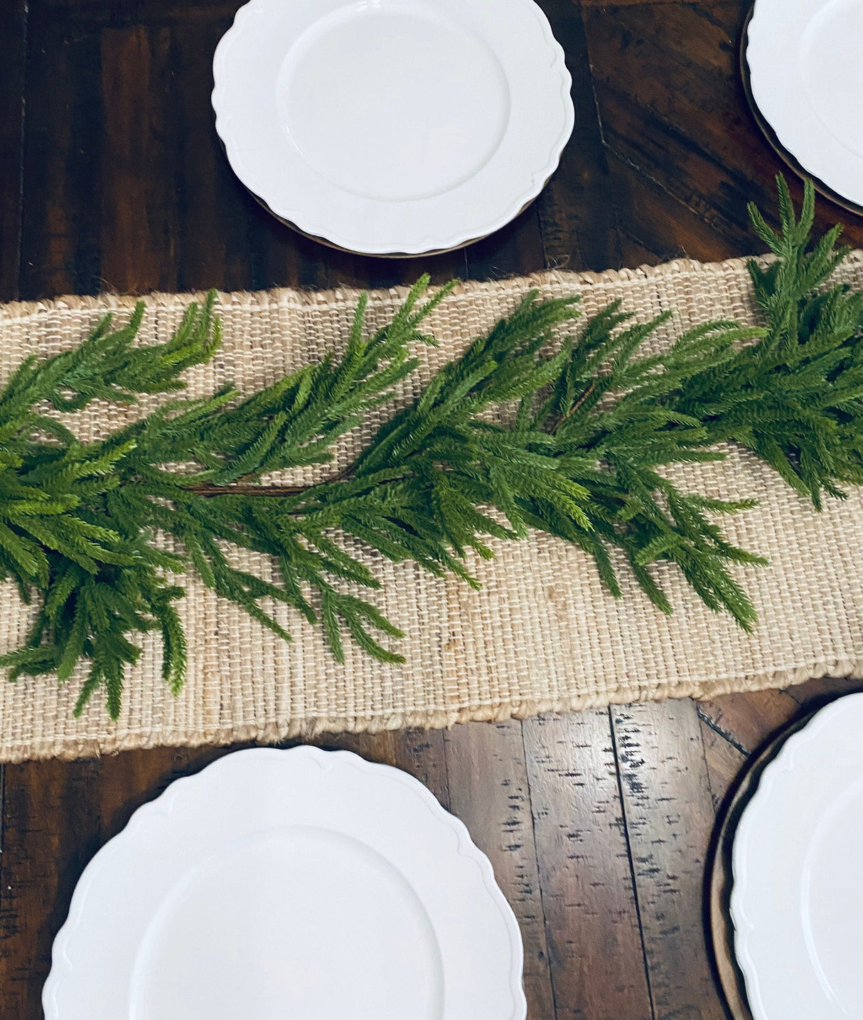 Artificial 6' Norfolk Pine Garland - Ships Next Day