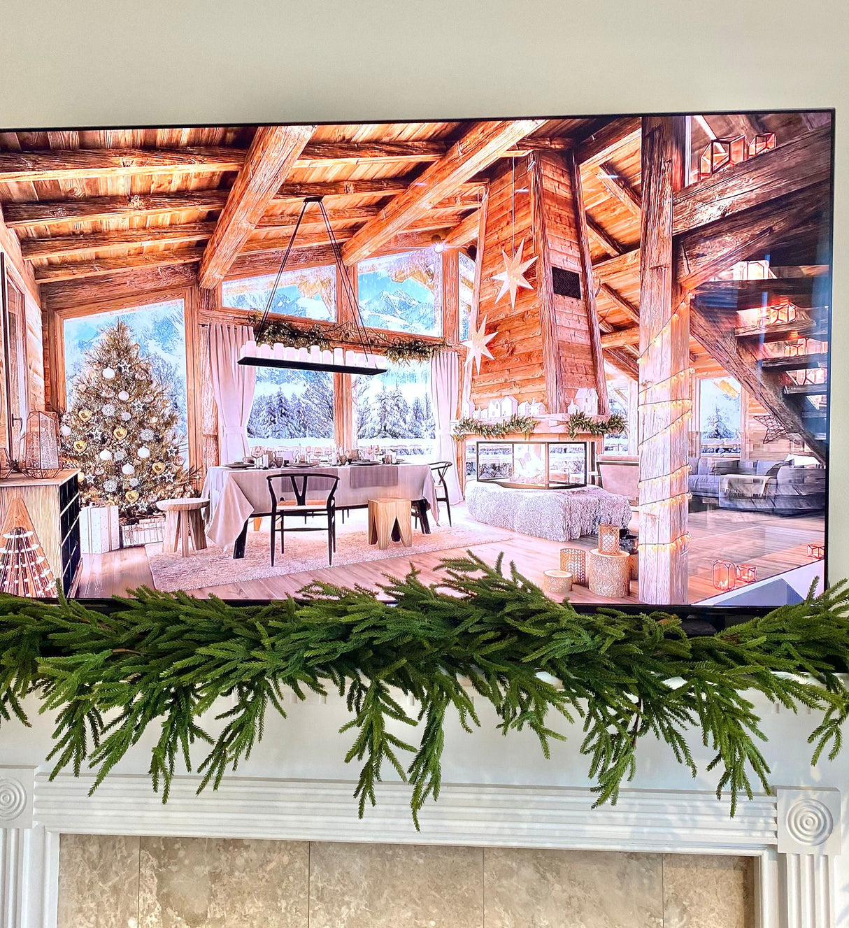 Artificial 6' Norfolk Pine Garland - Ships Next Day