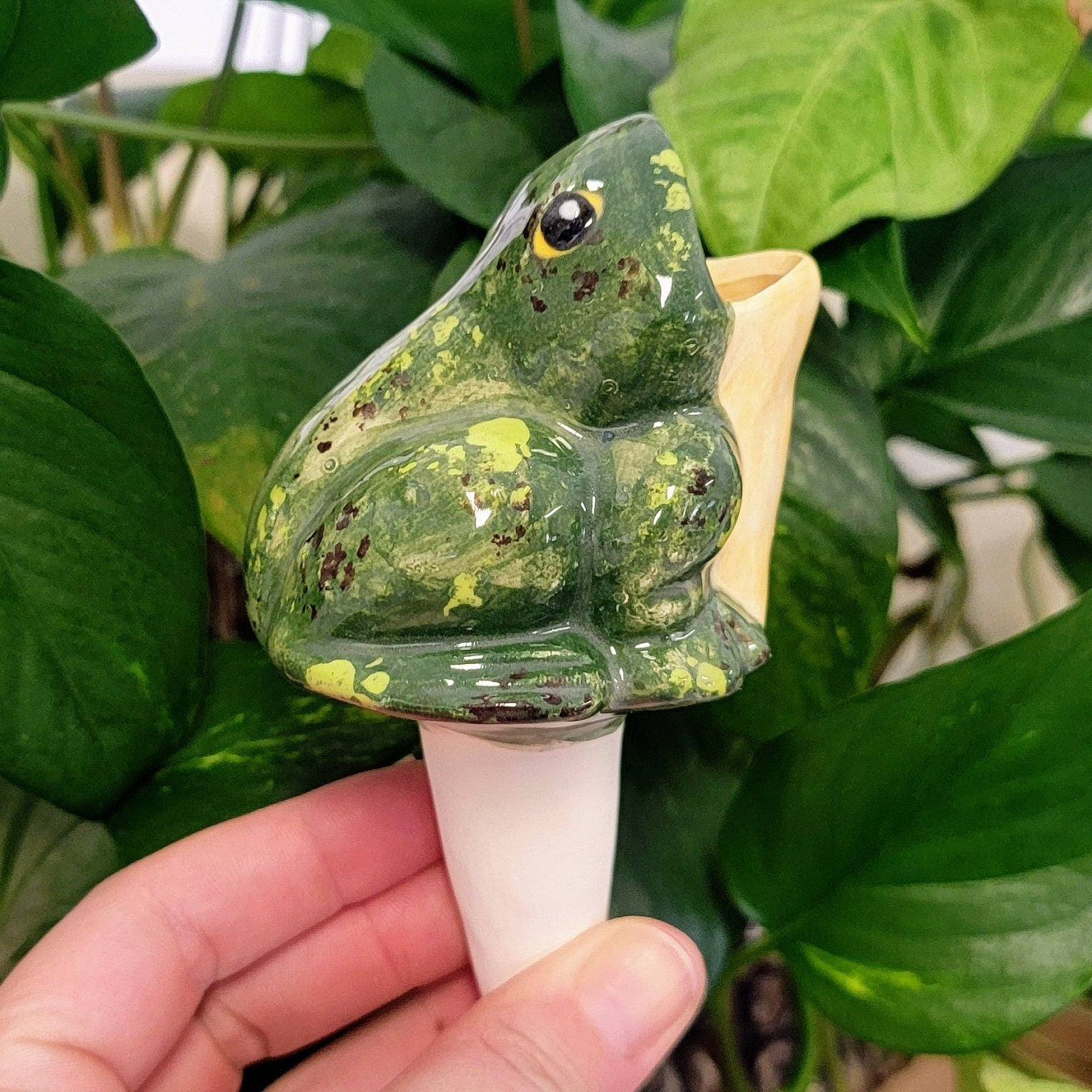 Open-Mouth Frog Plant Watering Spike – Plow & Hearth